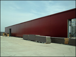 hala depozitare si productie construita din profile metalice in comuna Afumati