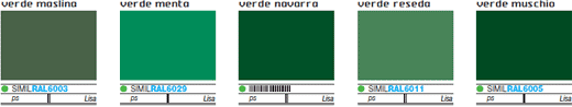 Paleta de culori tabla vopsita - gama verde
